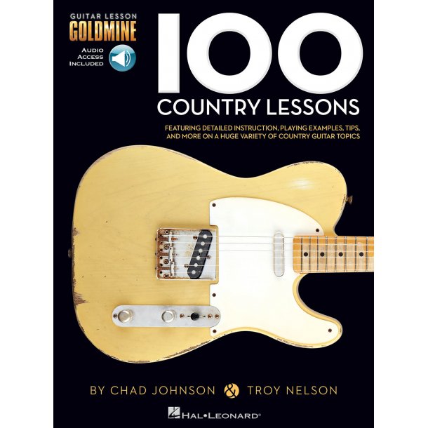 Goldmine 100 Country Lssns Gtr Bk/Cd