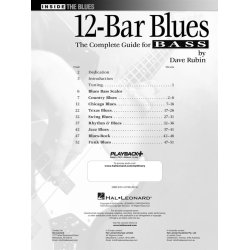 Dave Rubin: 12-Bar Blues - The Complete Guide For Bass