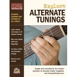 EXPLORE ALTERNATE TUNINGS ACOUSTIC GUITAR TAB BOOK/CD