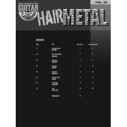 Guitar Play-Along Volume 35: Hair Metal