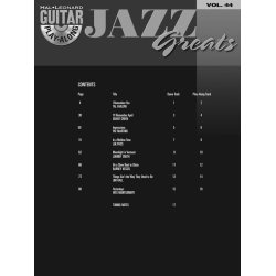 Guitar Play-Along Volume 44: Jazz Greats