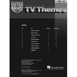 Guitar Play-Along Volume 45: TV Themes