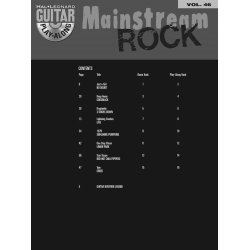 Guitar Play-Along Volume 46: Mainstream Rock
