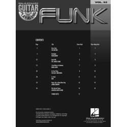 Guitar Play-Along Volume 52: Funk