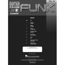 Guitar Play-Along Volume 52: Funk