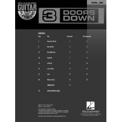 GUITAR PLAY ALONG VOLUME 60 3 DOORS DOWN GUITAR BK/CD