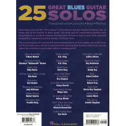 Dave Rubin: 25 Great Blues Guitar Solos - Transcriptions, Lessons, Bios And Photos