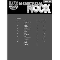 Bass Play-Along Volume 15: Mainstream Rock