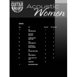 Guitar Play-Along Volume 87: Acoustic Women