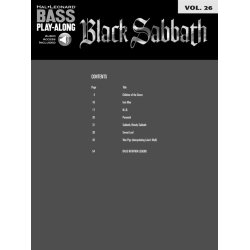 Bass Play-Along Volume 26: Black Sabbath