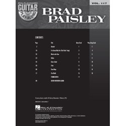 Guitar Play-Along Volume 117: Brad Paisley
