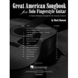 Great American Songbook For Solo Fingerstyle Guitar