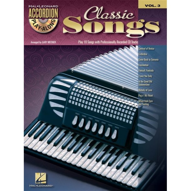 ACCORDION PLAYALONG VOLUME 3 CLASSIC SONGS ACDN BOOK/CD