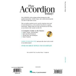 PLAY ACCORDION TODAY! COMPLETE GUIDE TO THE BASICS LEVEL 1 ACDN BK/CD
