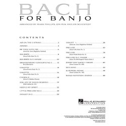 Bach For Banjo Bjo Bk