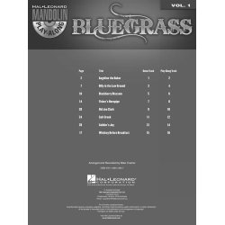 Mandolin Play-Along Volume 1: Bluegrass