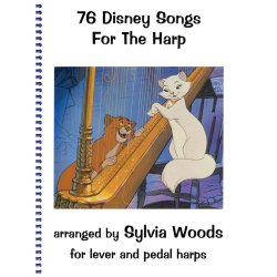 76 DISNEY SONGS (WOODS) HARP