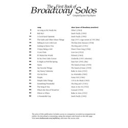 First Book of Broadway Solos