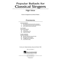 Popular Ballads For Classical Singers (High Voice)