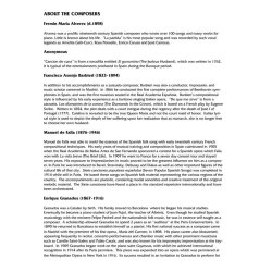 Anthology of Spanish Song