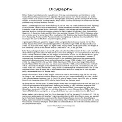 The Songs Of Richard Rodgers: High Voice