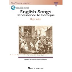 English Songs: Renaissance to Baroque - High Voice