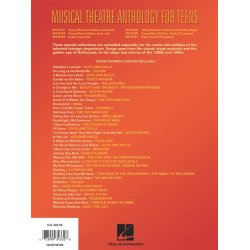 Musical Theatre Anthology For Teens