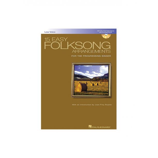 15 Easy Folksong Arrangements For Low Voice (Book And CD)
