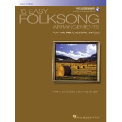 15 Easy Folksong Arrangements For Low Voice (Book And CD)