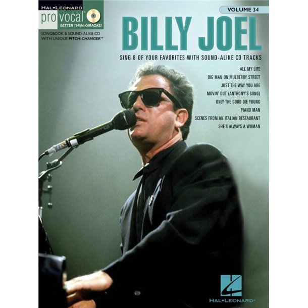 Billy Joel: Pro Vocal Men's Edition Volume 34