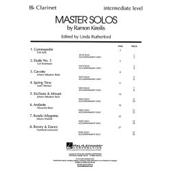 Master Solos Intermediate Level - Clarinet (Clarinet / Piano)