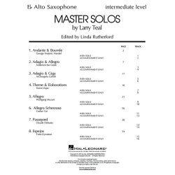 Master Solos - Alto Sax (Alto Sax / Saxophone)