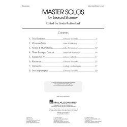 Master Solos Intermediate Level - Bassoon (Bassoon / Piano)