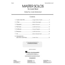 Master Solos Intermediate Level - French Horn (French Horn / Piano)