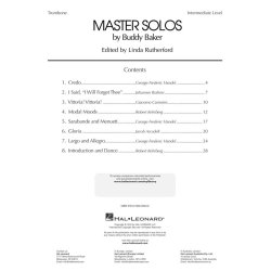 Master Solos Intermediate Level - Trombone (Piano / Trombone)