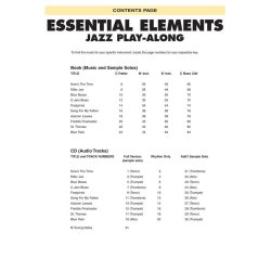 Essential Elements Jazz Play-Along -Jazz Standards