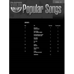 Violin Play-Along Volume 2: Popular Songs