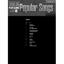 Violin Play-Along Volume 2: Popular Songs
