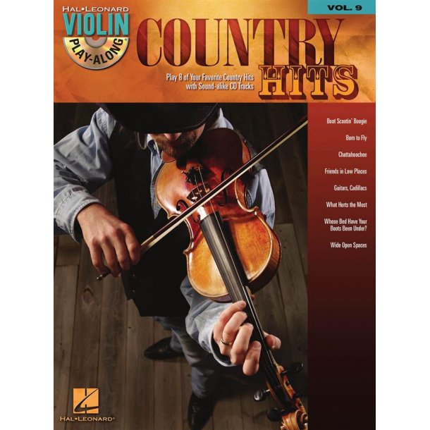 Violin Play Along Volume 9 Country Hits Vln Book/Cd