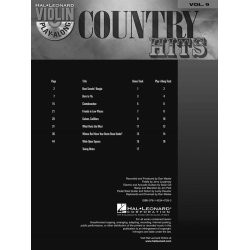 Violin Play Along Volume 9 Country Hits Vln Book/Cd