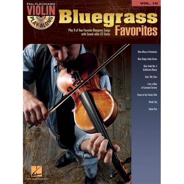 VIOLIN PLAY ALONG VOLUME 10 BLUEGRASS FAVORITES VLN BK/CD