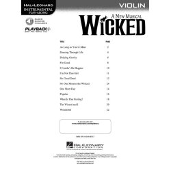 Hal Leonard Instrumental Play-Along: Wicked (Violin)