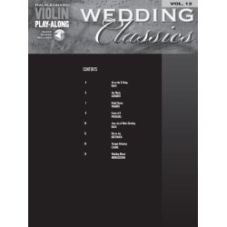 Violin Play-Along Volume 12: Wedding Classics