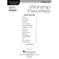 INSTRUMENTAL PLAY ALONG WORSHIP FAVORITES VLN BK/CD