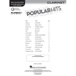 Instrumental Play-Along: Popular Hits - Clarinet