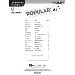 Instrumental Play-Along: Popular Hits - Violin