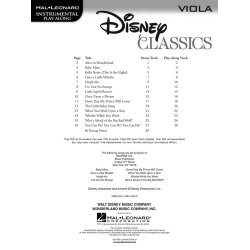 Viola Play-Along: Disney Classics