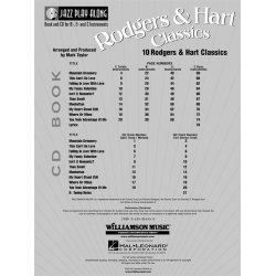 Jazz Play Along: Volume 21 - Rodgers And Hart Classics