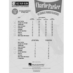 Jazz Play Along: Volume 26 - Charlie Parker