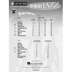 Jazz Play Along Volume 35: Bluesy Jazz